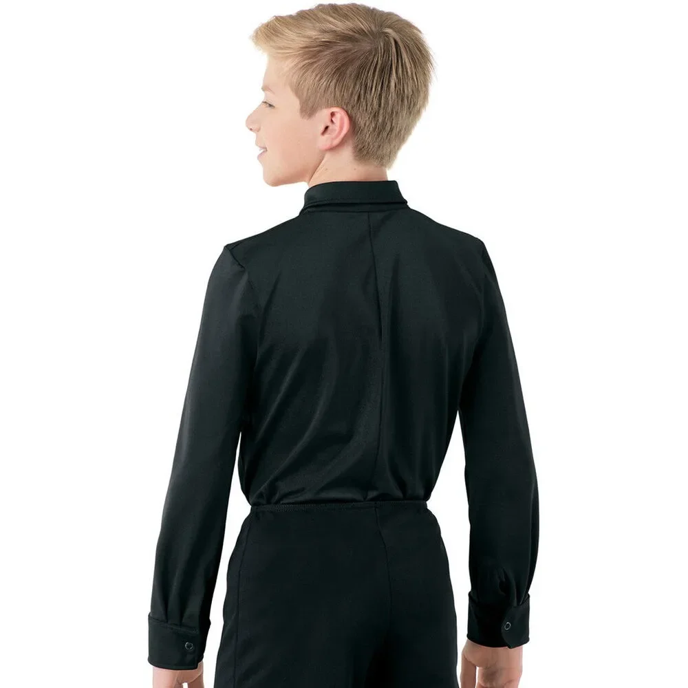 Pre-Owned Dance Boy's Costume Shirt Weissman 10760 Intermediate Child 6x-7 Whit